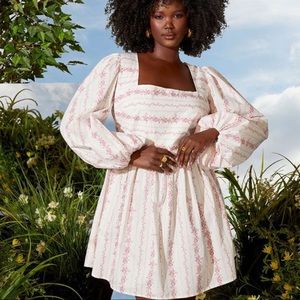 Eloquii Tie Back Mini Dress